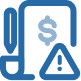 Increased risk of errors when manually invoice data entry icon