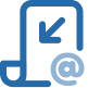 Invoice submissions sent through email or attachments icon