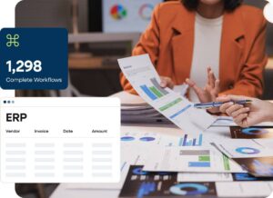 Maintain alignment with your ERP system for Multi-Entity and Shared — widget examples