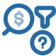 Reduced transparency across financial operations icon