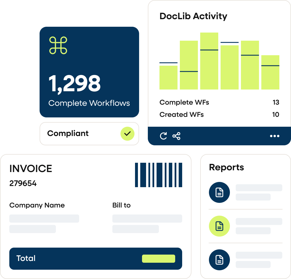 DocLib AP Automation and business finance automation screenshot